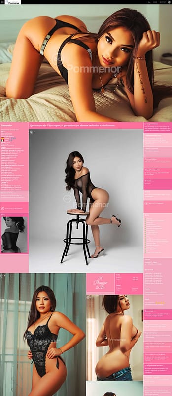 Profilo escort Pommenor con estetica elegante e stile book fotografico