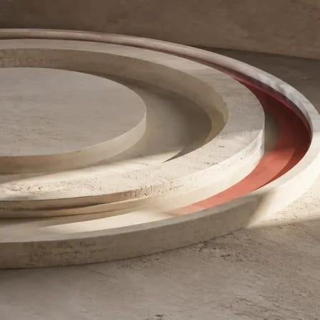 Shallowing rappresentato da terrazze concentriche illuminate sul bordo